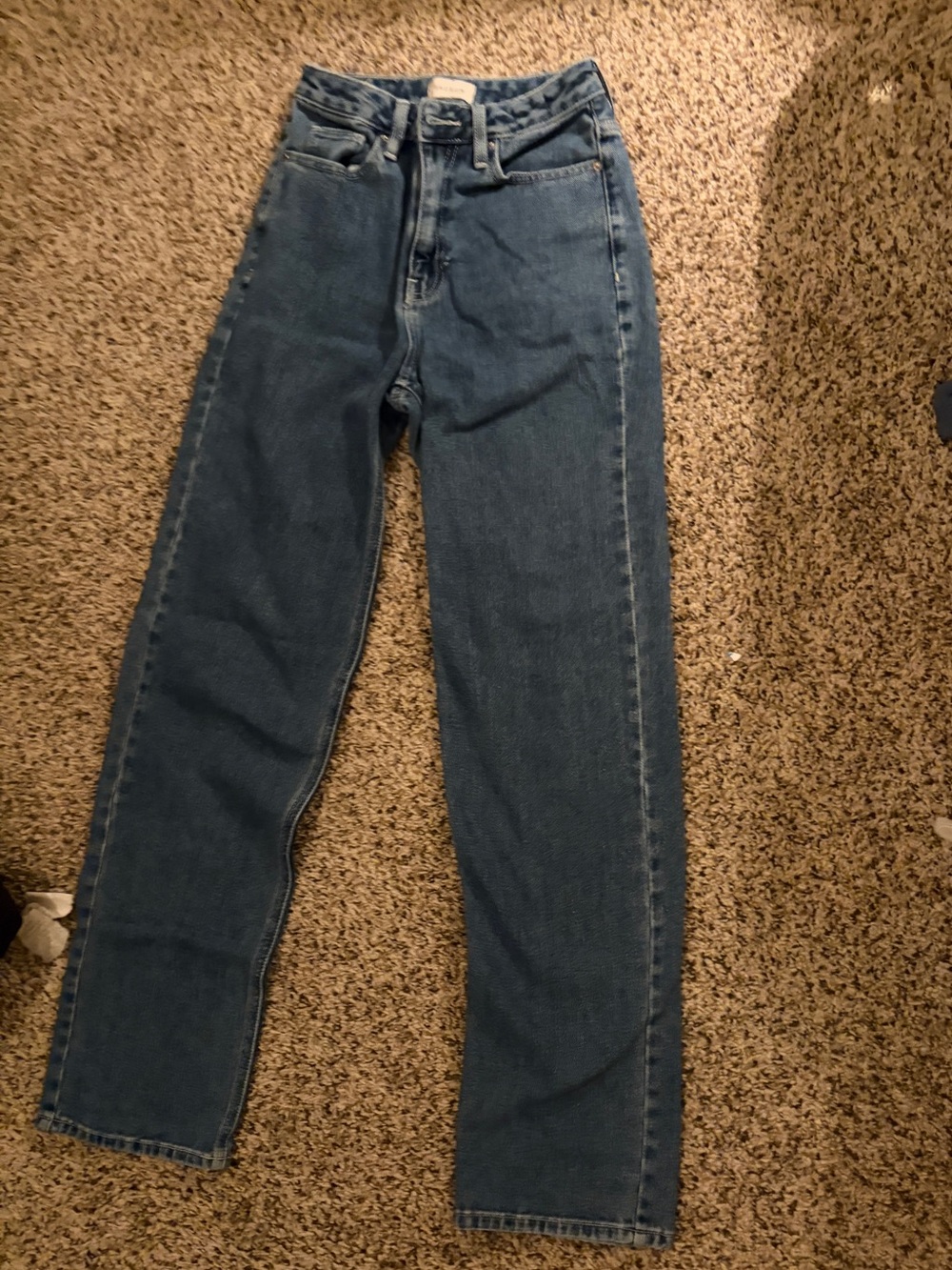 PacSun Medium Blue High-Rise Straight Jeans